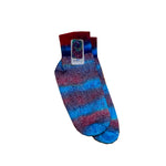 Blue & Red Socks